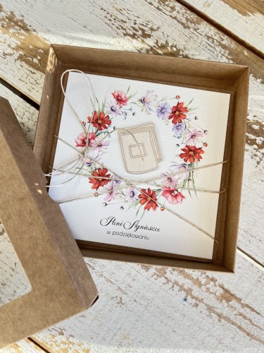 Ręcznie robiona kartka podziękowanie prezent dla pani wychowawczyni wychowawcy, nauczyciela - na koniec 8 klasy