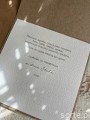 Ręcznie robiona kartka ślubna w dniu ślubu w pudełku z gotowymi życzeniami