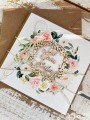 Kartka ślubna handmade boho ręcznie robiona
