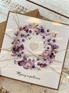 Ręcznie robiona kartka kondolencyjna - z wyrazami współczucia 3