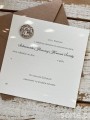Zestaw - 10 szt. Zaproszenia na komunię handmade - zaproszenia komunijne hostia