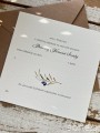 Zestaw - 10 szt. Zaproszenia na komunię handmade - zaproszenia komunijne oliwki