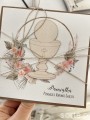 Kartka komunijna ręcznie robiona boho- pamiątka komunijna - pomysł na prezent na komunię i  najpiękniejsze życzenia