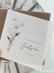 Minimalistyczne eleganckie zaproszenia na chrzest święty i roczek w jednym - personalizowane