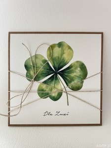 Personalizowany prezent - kartka ręcznie robiona na urodziny, pomysł na prezent osiemnastka z personalizacją + personalizowane najpiękniejsze życzenia urodzinowe - czterolistna koniczynka