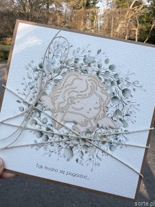 Ręcznie robiona kartka kondolencyjna