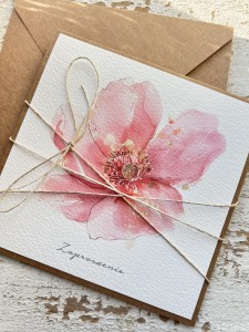 Wyjątkowe zaproszenie - kartka ręcznie robiona zaproszenie na urodziny, wyjątkowe wyjście itp. 