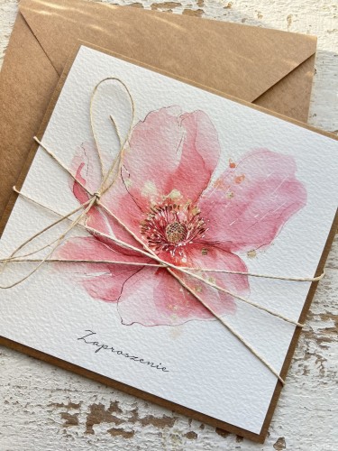 Wyjątkowe zaproszenie - kartka ręcznie robiona zaproszenie na urodziny, wyjątkowe wyjście itp.