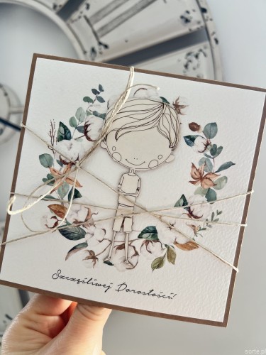 Kartka ręcznie robiona na 18 urodziny, osiemnastka prezent dla chłopaka