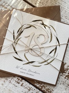 Personalizowana Kartka ręcznie robiona na 18 urodziny, osiemnastka prezent dla chłopaka