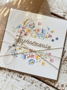 Wyjątkowe zaproszenie - kartka ręcznie robiona zaproszenie na urodziny, wyjątkowe wyjście itp. 