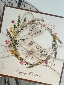 Kartka wielkanocna ręcznie robiona po angielsku Happy Easter handmade card 