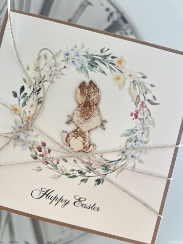 Kartka wielkanocna Happy Easter card handmade