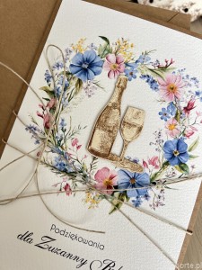 Personalizowana kartka na pożegnanie współpracownika, pracownika powodzenia w nowej pracy, podziękowanie za współpracę, powodzenia A5 