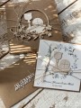 Wyjątkowa personalizowana kartka na komunię dla dziewczynki, chłopca  ręcznie robiona z imieniem od matki chrzestnej, ojca chrzestnego w pudełku - najpiękniejsze życzenia komunijne