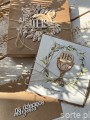 Wyjątkowa personalizowana kartka na komunię dla dziewczynki, chłopca  ręcznie robiona z imieniem od matki chrzestnej, ojca chrzestnego w pudełku - najpiękniejsze życzenia komunijne - oliwki