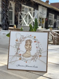 Kartka na komunię ręcznie robiona - Pierwsza Komunia Święta piękne życzenia 