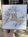 Kartka ręcznie robiona na 18 urodziny, osiemnastka prezent