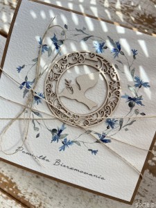 Ręcznie robiona pamiątka bierzmowania - kartka na bierzmowanie życzenia