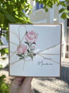 Ręcznie robiona kartka na dzień matki, dla mamy - Kochanej Mamie
