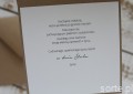 Personalizowana ręcznie robiona kartka ślubna w dniu ślubu - piękne życzenia