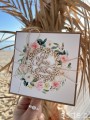 Kartka ślubna handmade boho ręcznie robiona z życzeniami