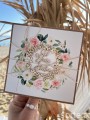 Kartka ślubna handmade boho ręcznie robiona z życzeniami