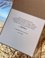 Personalizowana ręcznie robiona kartka ślubna w dniu ślubu - piękne życzenia