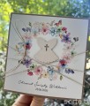 Personalizowana kartka na chrzest - pomysł na prezent - pamiątka chrztu ręcznie robiona od matki chrzestnej + najpiękniejsze życzenia