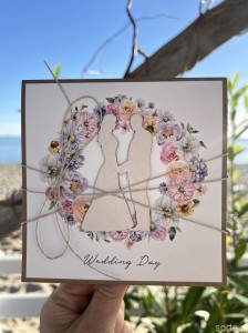 Kartka ślubna Wedding Day handmade wedding card życzenia ślubne po angielsku