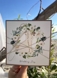 Kartka ślubna Wedding Day handmade wedding card życzenia ślubne po angielsku