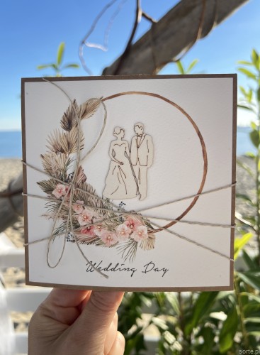 Kartka ślubna po angielsku boho wedding day