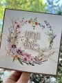 Kartka ślubna ręcznie robiona boho wedding card man&wife