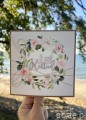 Kartka ślubna ręcznie robiona boho wedding card Just Married
