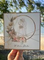 Kartka ślubna handmade boho młoda para