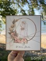Kartka ślubna handmade boho młoda para