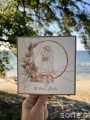 Kartka ślubna handmade boho młoda para