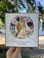 Personalizowana ręcznie robiona kartka ślubna w dniu ślubu - piękne życzenia