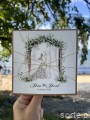 Personalizowana ręcznie robiona kartka ślubna w dniu ślubu - piękne życzenia ślubne