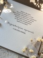Personalizowana ręcznie robiona kartka ślubna w dniu ślubu - piękne życzenia ślubne