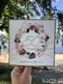 Wyjątkowa kartka ręcznie robiona na 50 urodziny życzenia boho (z)