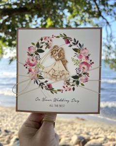 Kartka ślubna wedding card on your Wedding Day boho