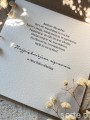 Personalizowana ręcznie robiona kartka ślubna w dniu ślubu - piękne życzenia ślubne