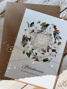 Podziękowanie za współpracę - Kartka ręcznie robiona z okazji przejścia na emeryturę - gratulacje emerytura życzenia dla emeryta, emerytki A4 duża