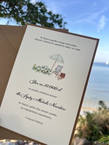 Personalizowany voucher, bon dla Pary Młodej na ślub, podróż poślubna, itp. A5 - prezent od rodziców