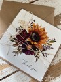Ręcznie robiona kartka podziękowanie - Thank you