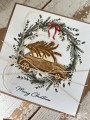 Wyjątkowa ręcznie robiona kartka świąteczna Merry Christmas na prezent