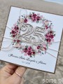 Personalizowana kartka ręcznie robiona z okazji 25 rocznicy ślubu + najpiękniejsze życzenia na rocznicę ślubu