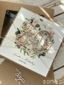 Personalizowana kartka ręcznie robiona z okazji 30 rocznicy ślubu z personalizacją + najpiękniejsze życzenia na rocznicę ślubu