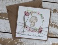 Wyjątkowa personalizowana kartka na chrzest dla dziewczynki - pomysł na prezent na chrzciny - pamiątka chrztu ręcznie robiona od matki chrzestnej, ojca chrzestnego + najpiękniejsze życzenia